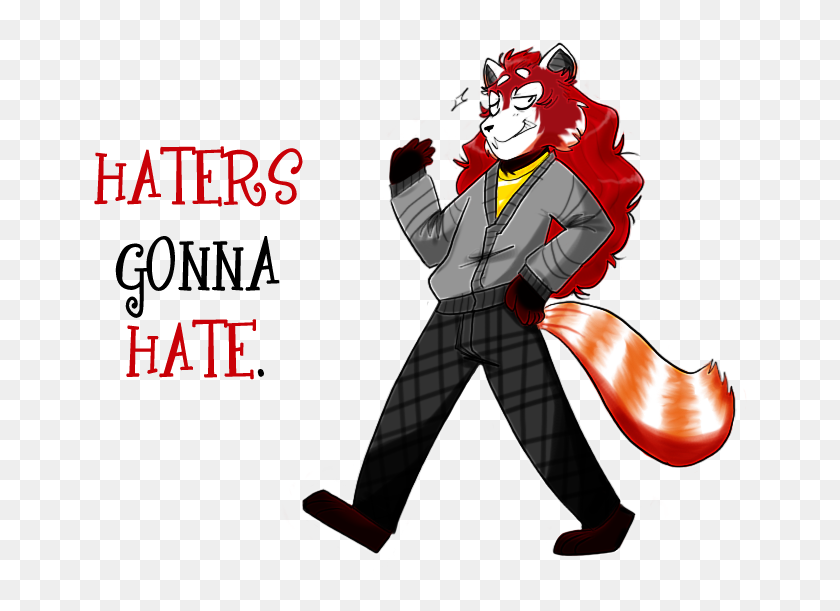 By Xxdaimonxx On Deviant Art - Haters Gonna Hate Furry, HD Png Download, pn...