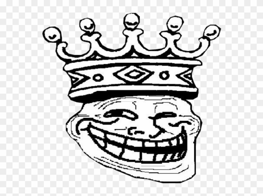 Transparent Troll Memes Of Instagram - Troll Face King, HD Png Download ,  Transparent Png Image - PNGitem