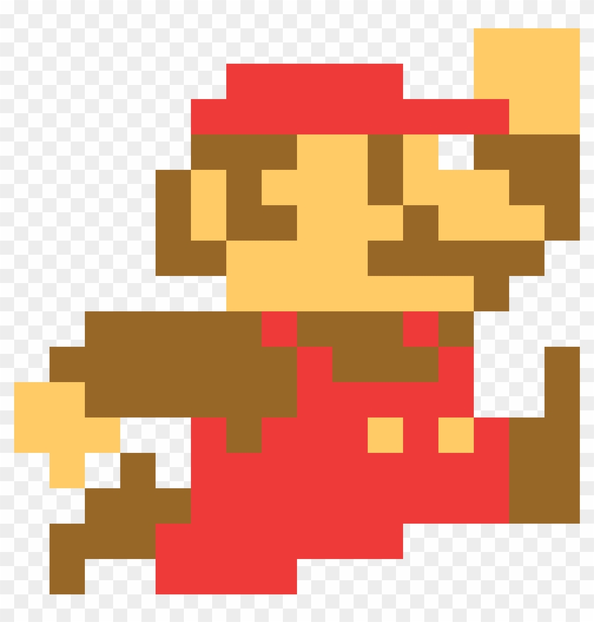 Super Mario Png 8 Bit Mario 8 Bit Jump Transparent Png 1600x1600 Pinpng