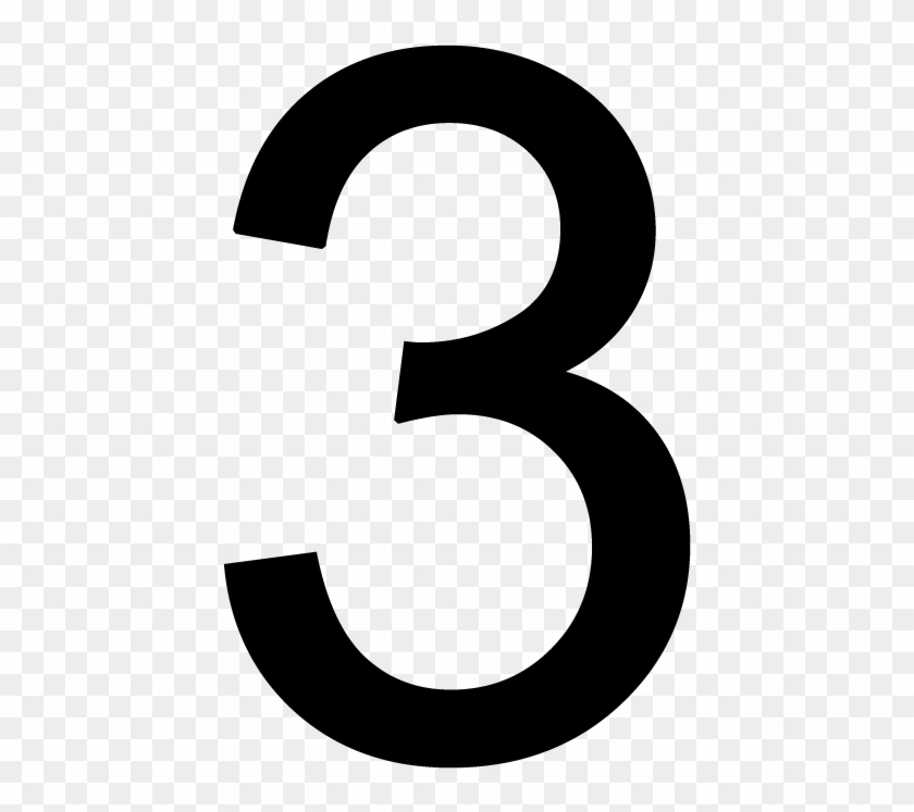 Number 3 Png - Black Number 3, Transparent Png - 887x1008 (#446143