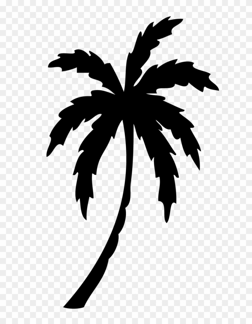 Elegant Of Palm Tree Clipart Black And White Black Palm