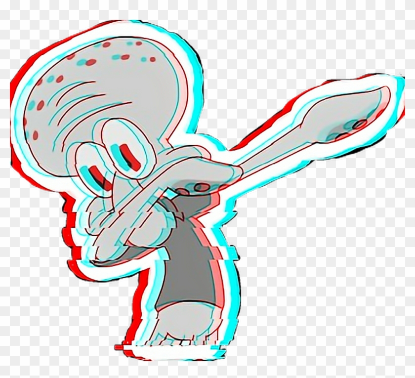 Squidward Sticker Squidward Dab Transparent Hd Png Download - roblox face picsart cartoon hd png download transparent png