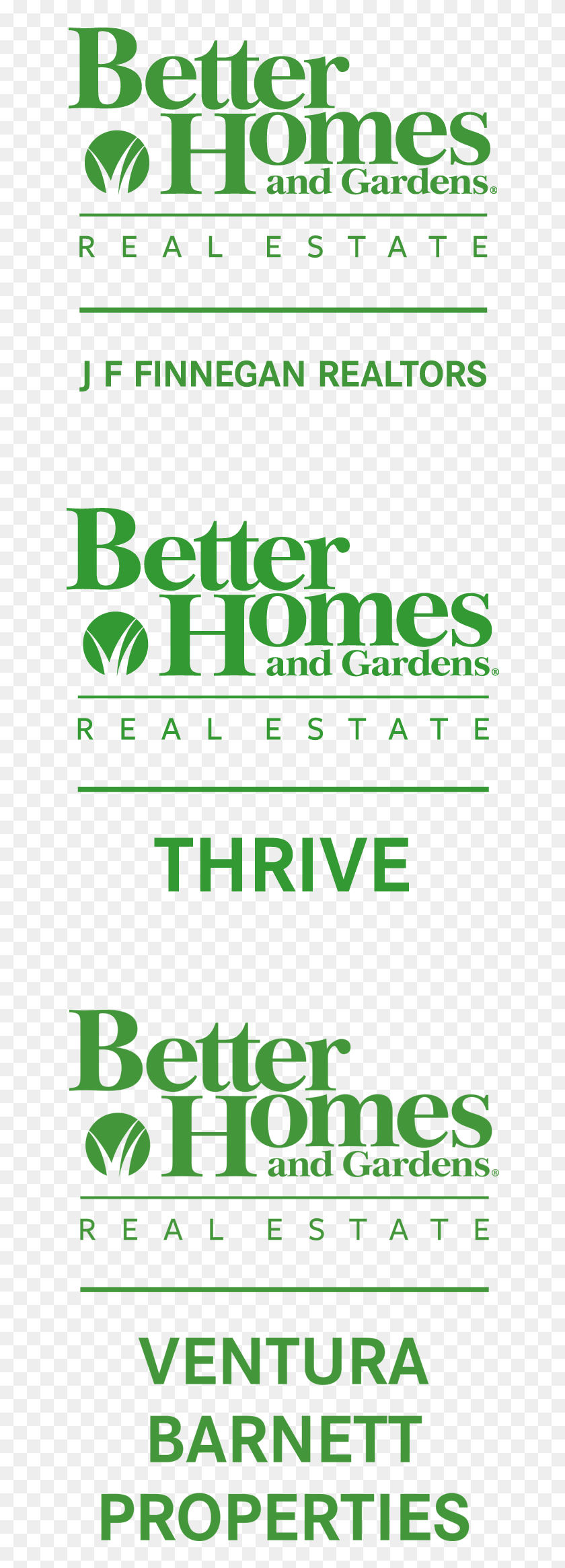 Better Homes And Gardens Real Estate Jf Finnegan Logo, HD Png Download 862x2462 (4497151
