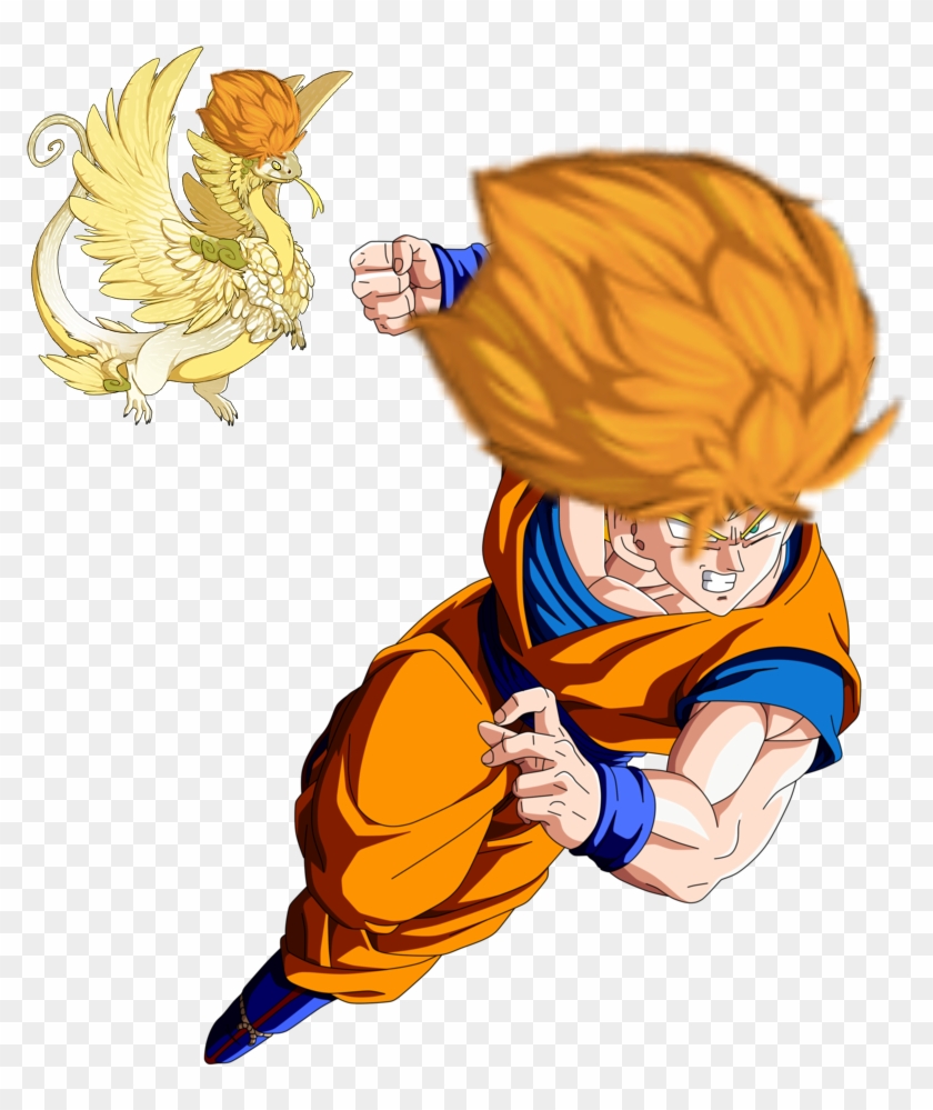 Hair Clipart Super Saiyan - Son Goku Hair PNG Transparent With Clear  Background ID 173281