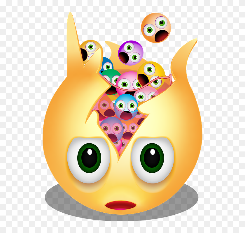 Graphic Emoticon Exploding Exploding Head Burst Cartoon, HD Png