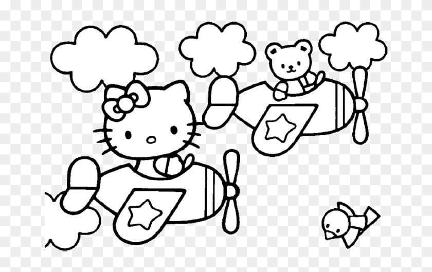 Pages hello kitty coloring 100 Coloring