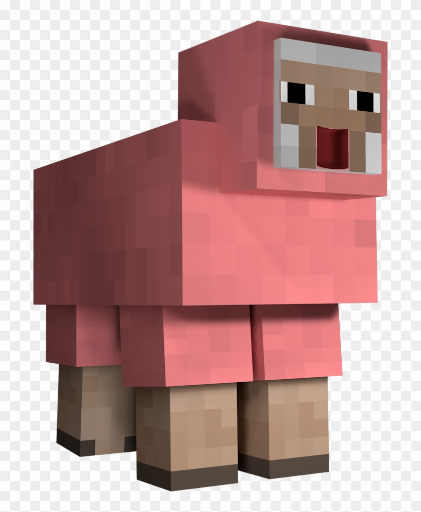 minecraft pink sheep plush