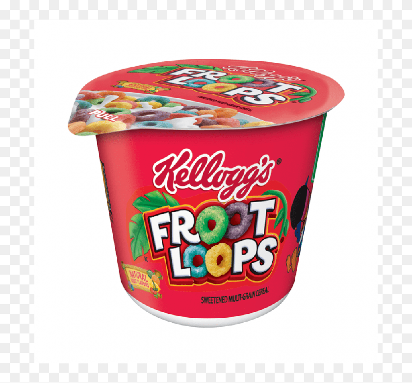 Kellogg's Froot Loops Cup 42g Ice Cream, HD Png Download 800x800