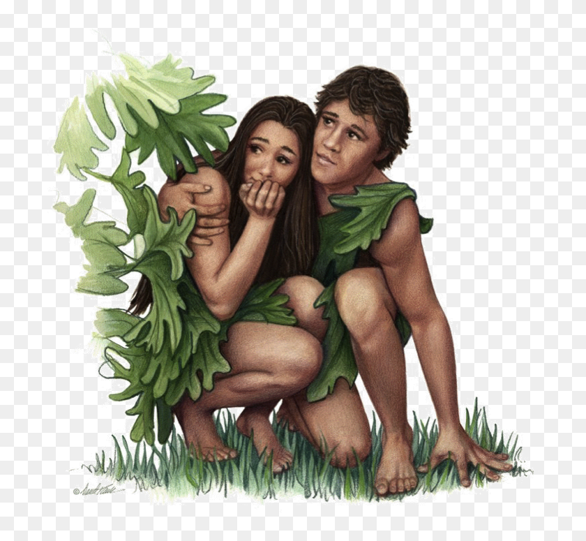 Adam And Eve Png - Adam And Eve With Clothes, Transparent Png.