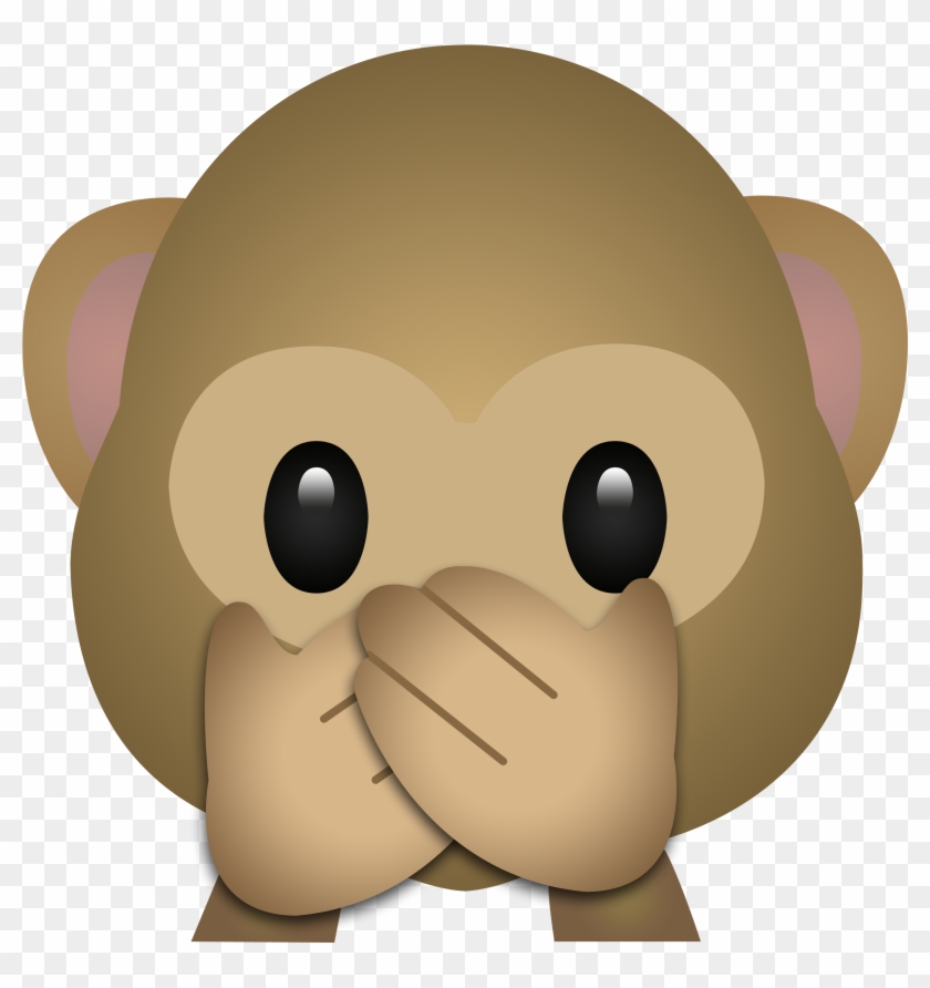 Blushing Emoji Clipart One Png Silence Emoticon, Transparent Png