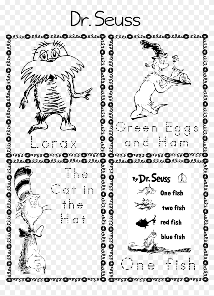 download dr seuss worksheets preschool clipart pre school one fish two fish red hd png download 887x1185 4739663 pinpng