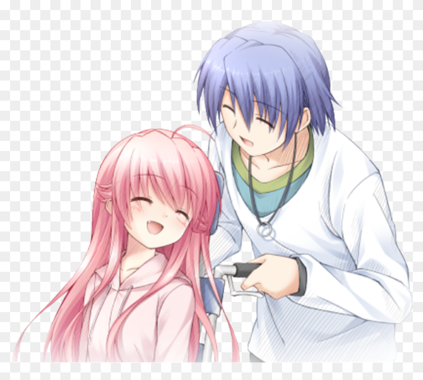 Angel Beats 背景透過の画像 Hinata Hideki And Yui Hd Png Download 960x960 Pinpng