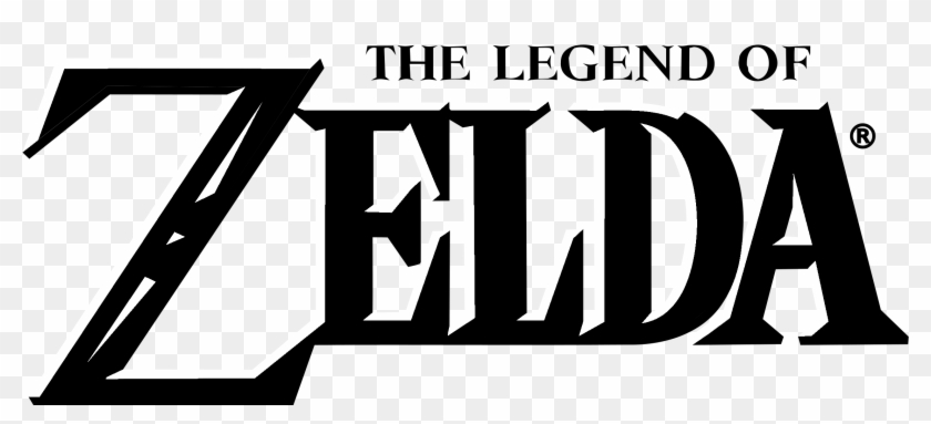 Zelda Logo Black And White - Legend Of Zelda, HD Png Download