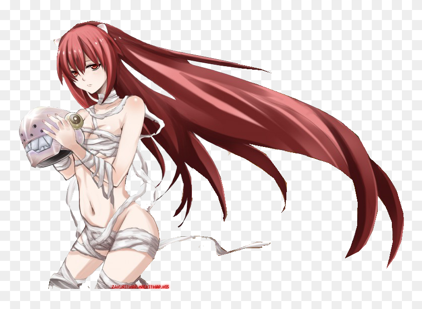 Free: Render anime Elfen Lied Lucy Nyu transparent background PNG clipart 