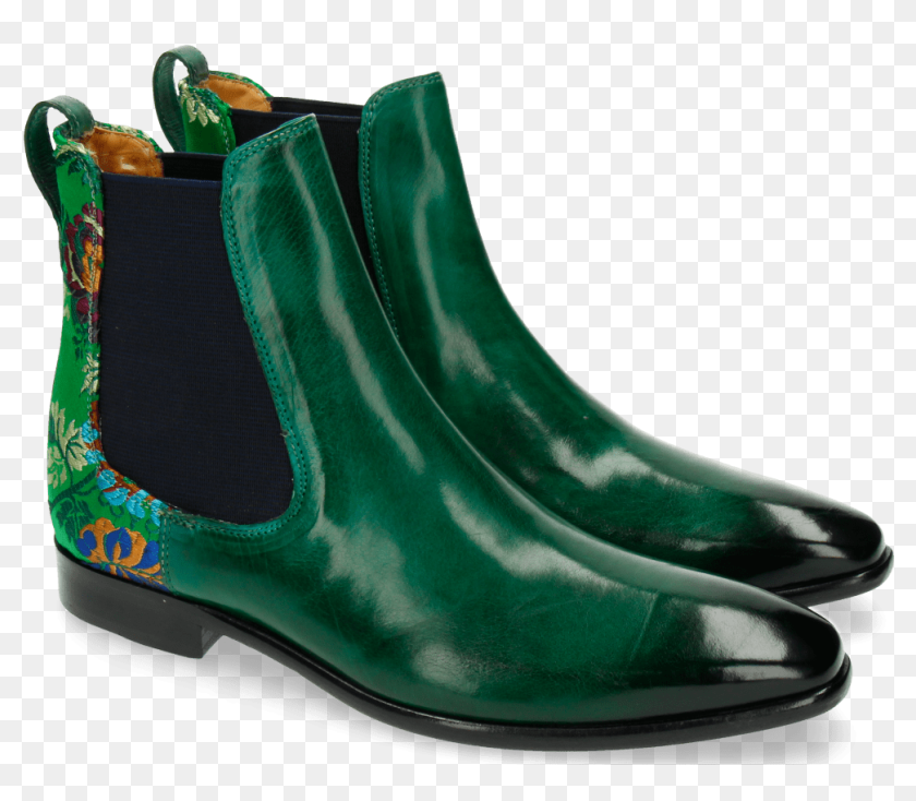 dark green chelsea boots