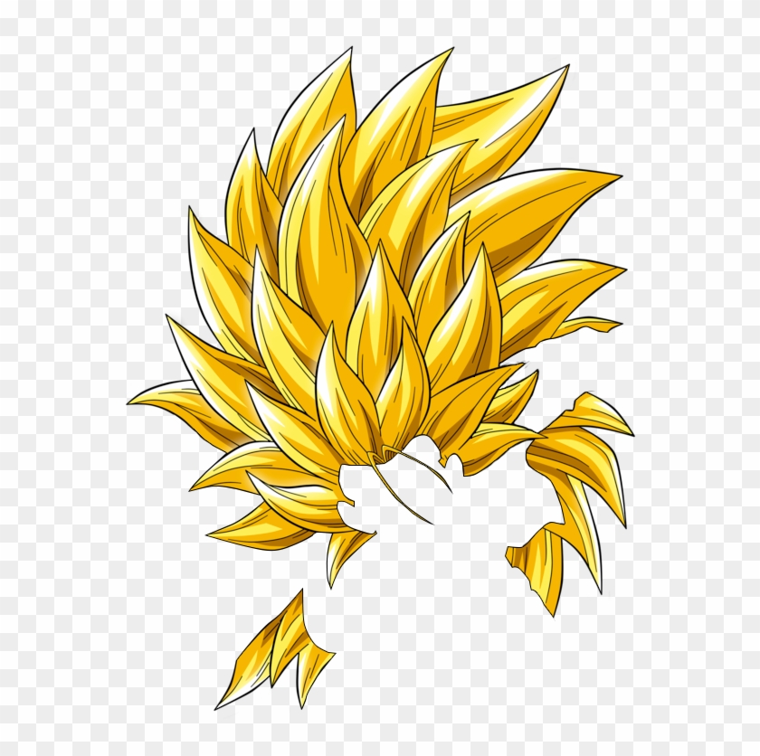 Cabelo de Super Sayajin - Super Saiyan Hair [Fundo Verde - Chroma Key] 