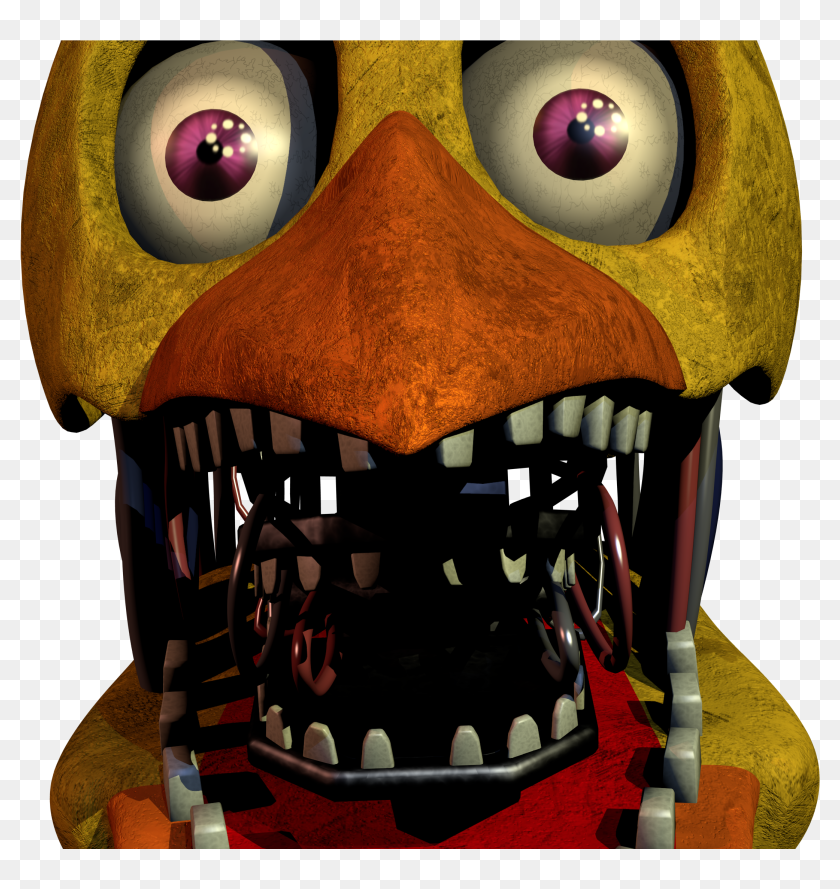 Download Five Nights At Freddy's 2 Png - Fnaf Withered Foxy Jumpscare PNG  Image with No Background 