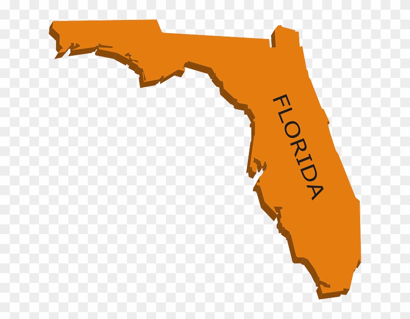 Florida Map Clip Art, HD Png Download - 640x574 (#515848) - PinPng