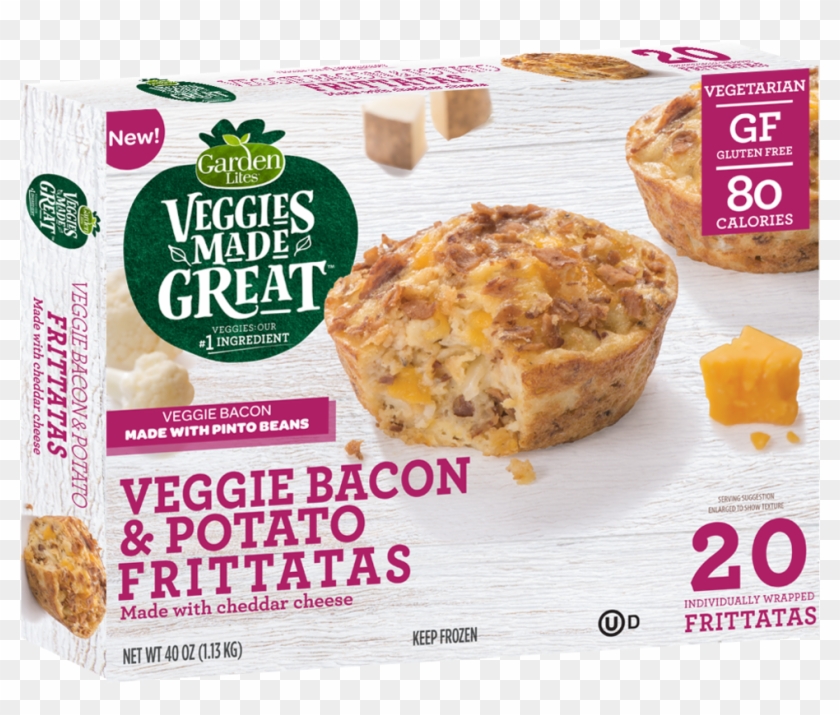 Veggie Bacon & Potato Frittata - Garden Lites Spinach Egg White