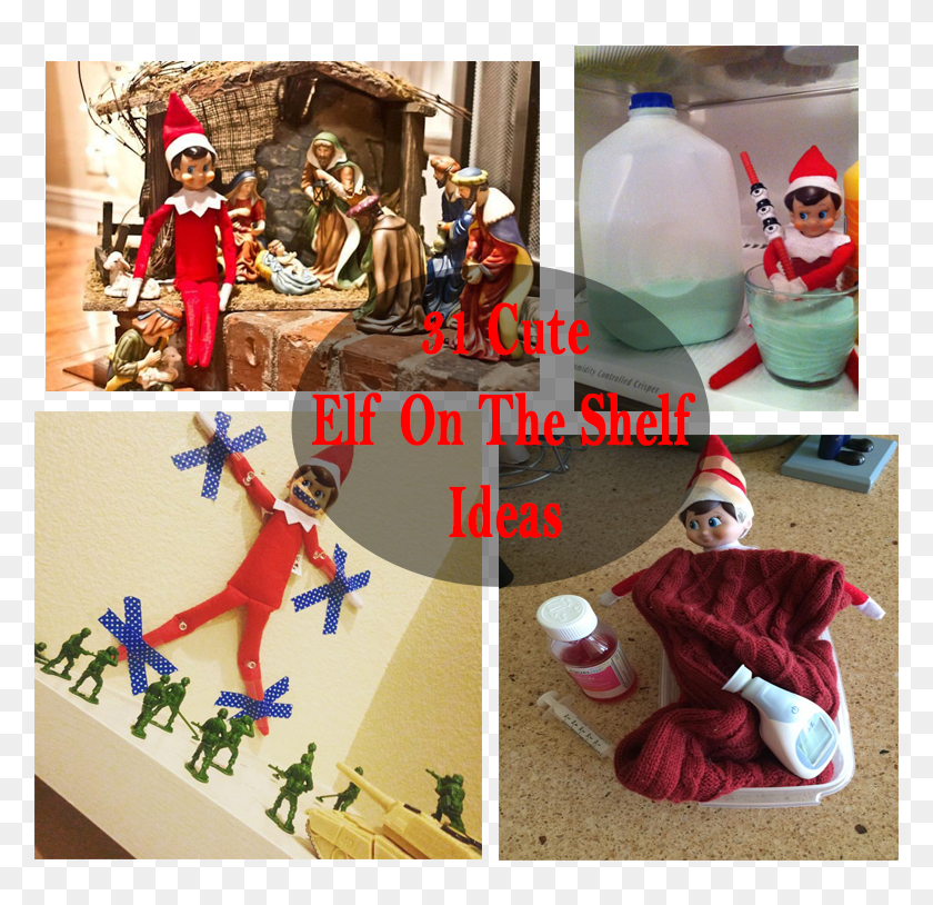 31 Of The Most Fun Elf On The Shelf Ideas, HD Png Download - 800x749 ...