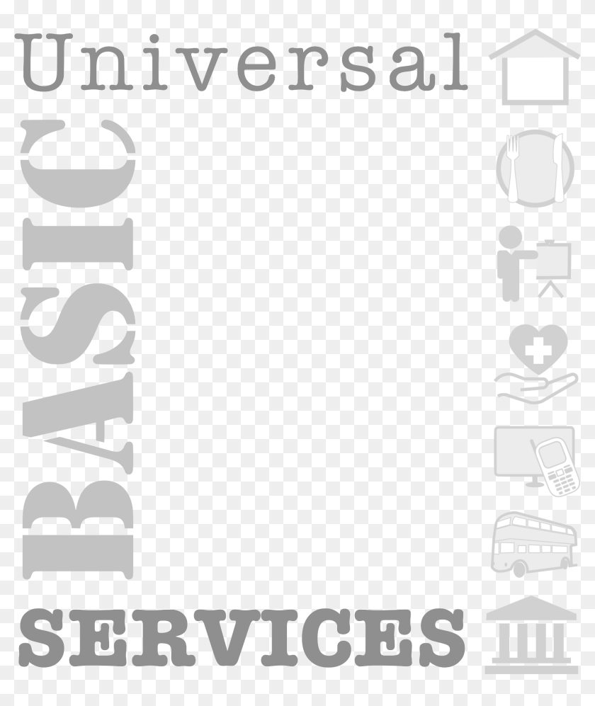 Universal Basic Services Ubs Sustainable Social Safety Poster, HD Png