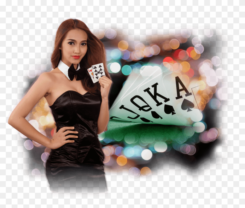 Squeeze Baccarat - Asia Gaming Girl Png, Transparent Png - 1100x880  (#5139175) - PinPng