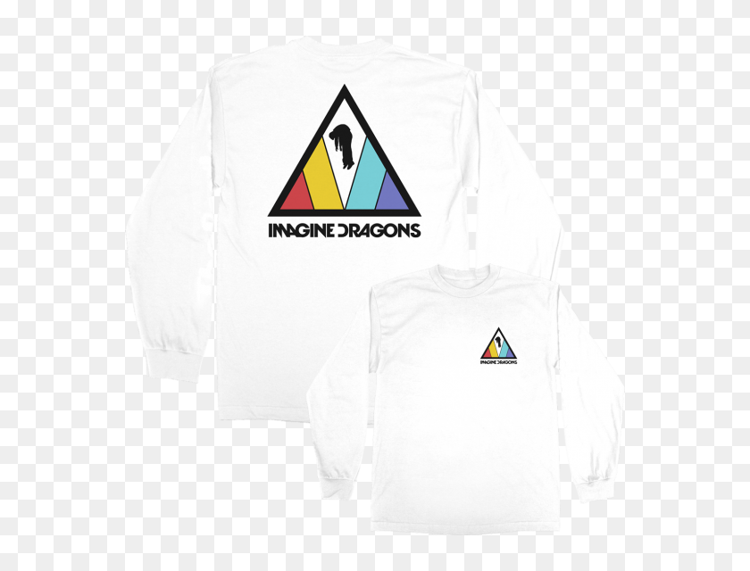 Triangle Logo White Ls T Shirt Imagine Dragons Fifa 19 Kit Hd