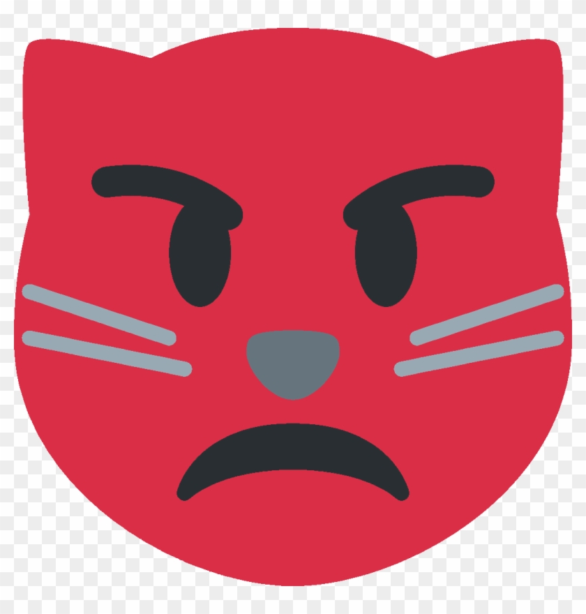 Cat with wry smile emoji clipart. Free download transparent .PNG