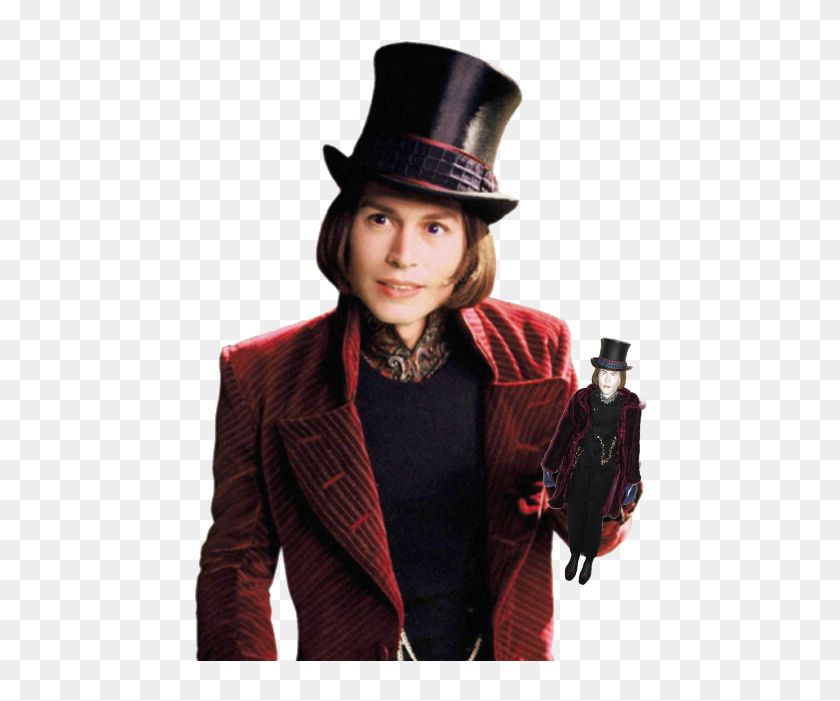 Johnny Depp Charlie Et La Chocolaterie Acteur Png Willy Wonka - Johnny Depp Charlie Et La Chocolaterie Maquillage