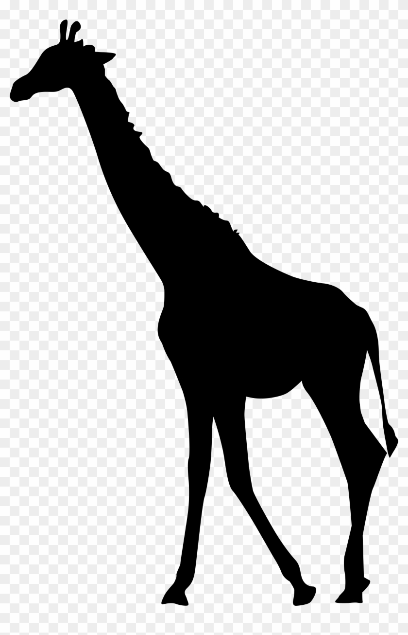 Giraffe Silhouette Png Transparent Clip Art Image - Giraffe Silhouette Free Vector, Png Download ...