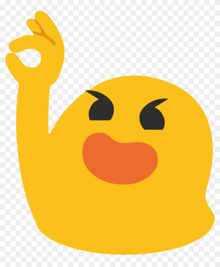 Okblob Discord Emoji Android Emoji Raising Hand Hd Png Download