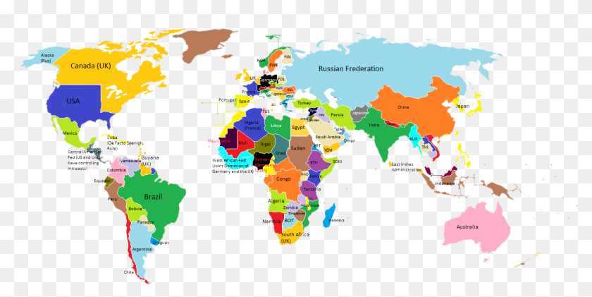 Worlp Map In With Names - Mosquito Population World Map, HD Png