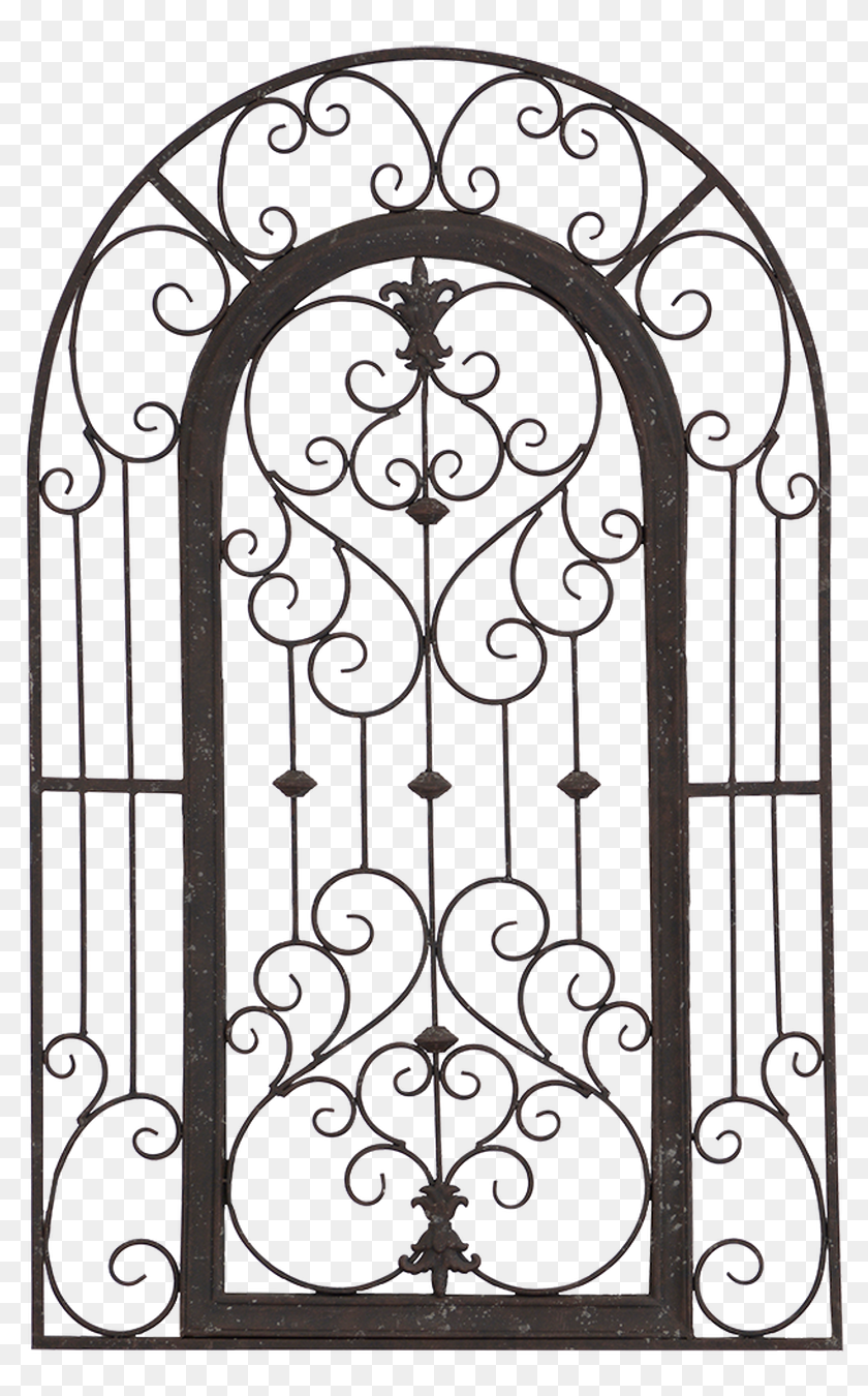 Secret Garden Gate, Paragon Metal Art, Arched Aged - Metal Arch Gate