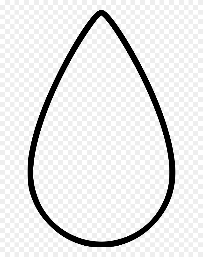 Drop Water Comments Tear Drop Shape Outline Hd Png Download 612x980 Pinpng