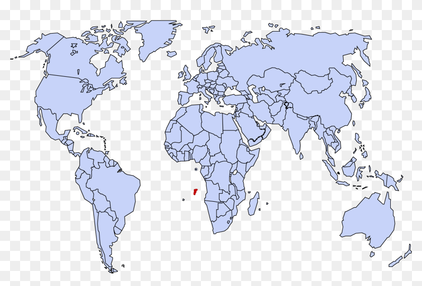High Resolution Vector World Map, HD Png Download - 2429x1543 (#5487705