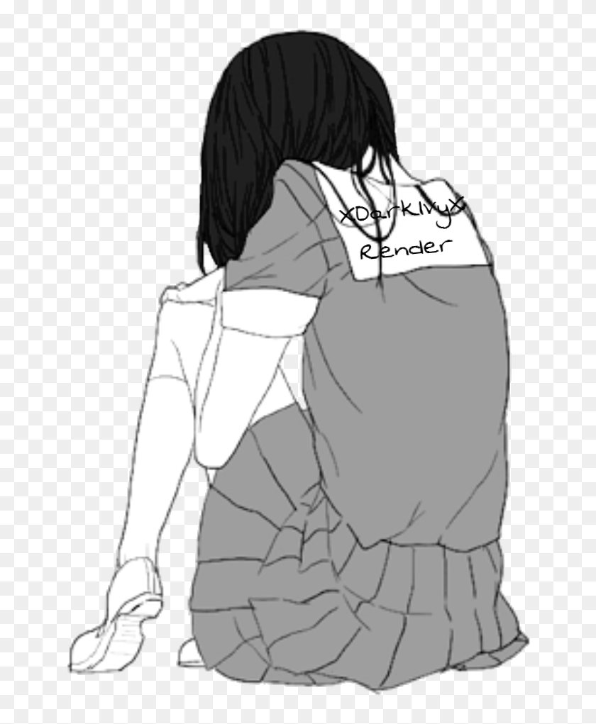 Heart Broken Anime Sad, HD Png Download - 1000x1000 (#5531282) - PinPng