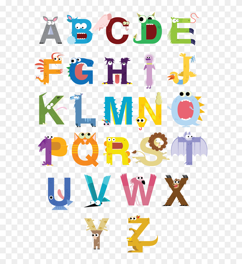 Picture Hd Wallpapers Free Printable - Alphabet Monsters Behance Net