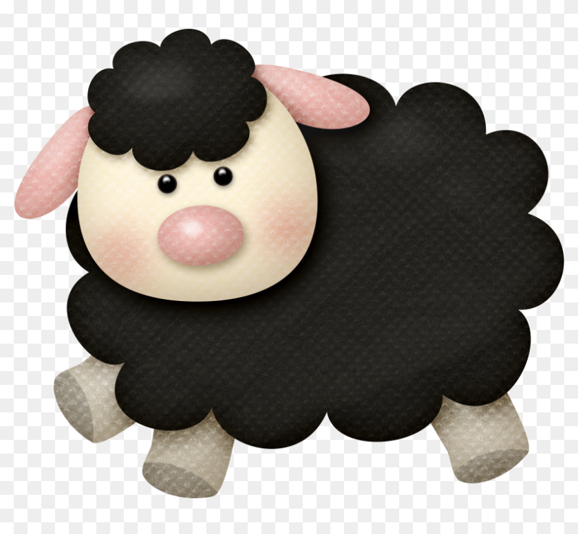 Farm Fun, Baa Baa Black Sheep, Baby Goats - Cute Black Sheep Clipart