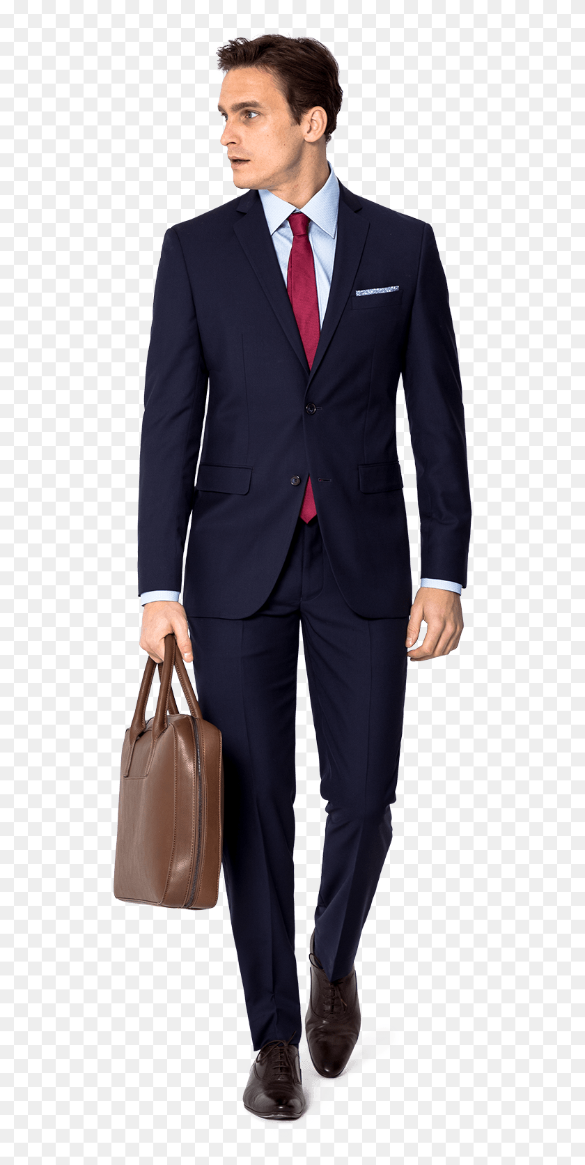 Blue Wool Blend Suit - Men Suits, HD Png Download - 600x1633 (#5644788 ...