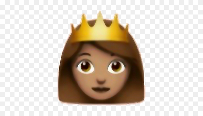 Princess/queen Emoji - Emoji De La Reina, HD Png Download, png image, 372x4...