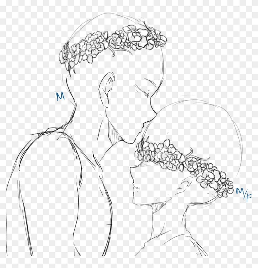 Guidelines Drawing Anime Flower Crown