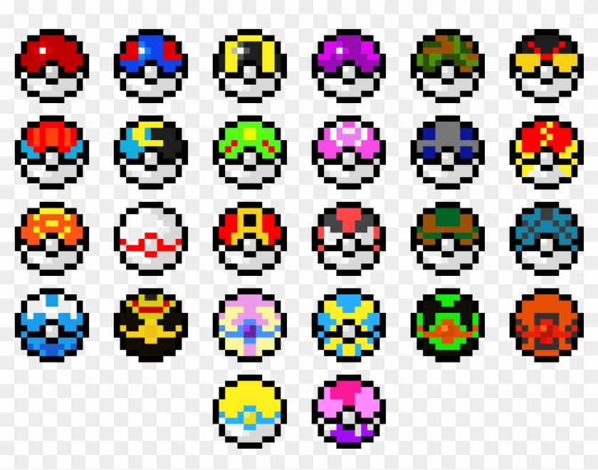 Master Pokeball , Png Download - Pixel Art Pokeball, Transparent