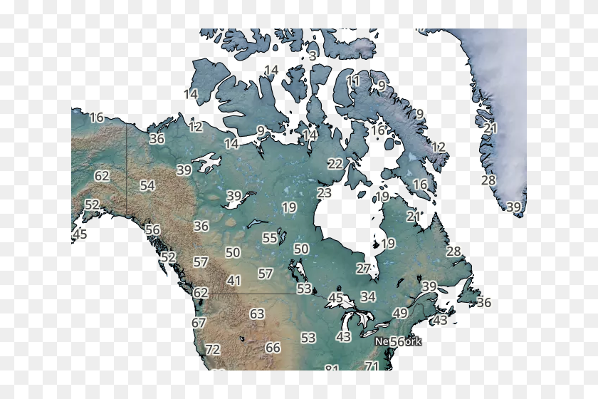 Canada Temperatures Map Medicine Hat Alberta Canada Map, HD Png
