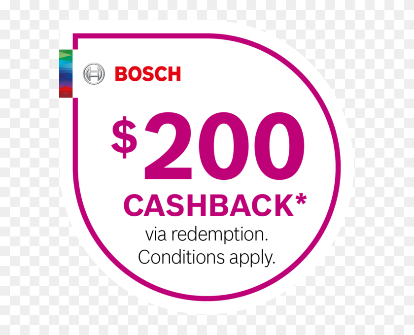 Bosch Cashback Promotion Bosch, HD Png Download 600x600 (5955594