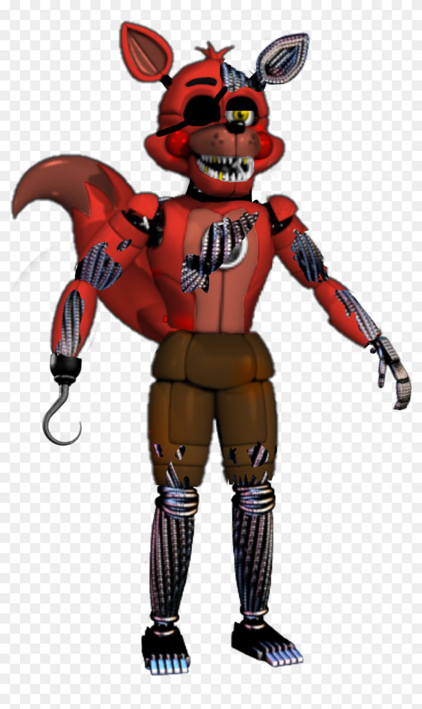 freetoedit Funtime Withered Foxy #fnaf #fnaf2 #foxy - Fnaf Phantom Funtime  Foxy, HD Png Download - 1000x1560 (#5959014) - PinPng