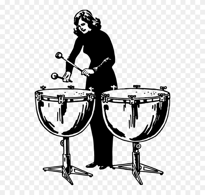 Kettledrums Kettledrum Drummer Drums Percussion Playing Percussion