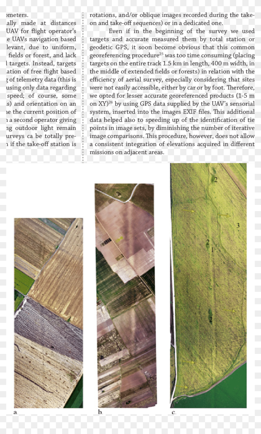 Examples Of Aerial Field Marks For The Limes Transalutanus Canoe