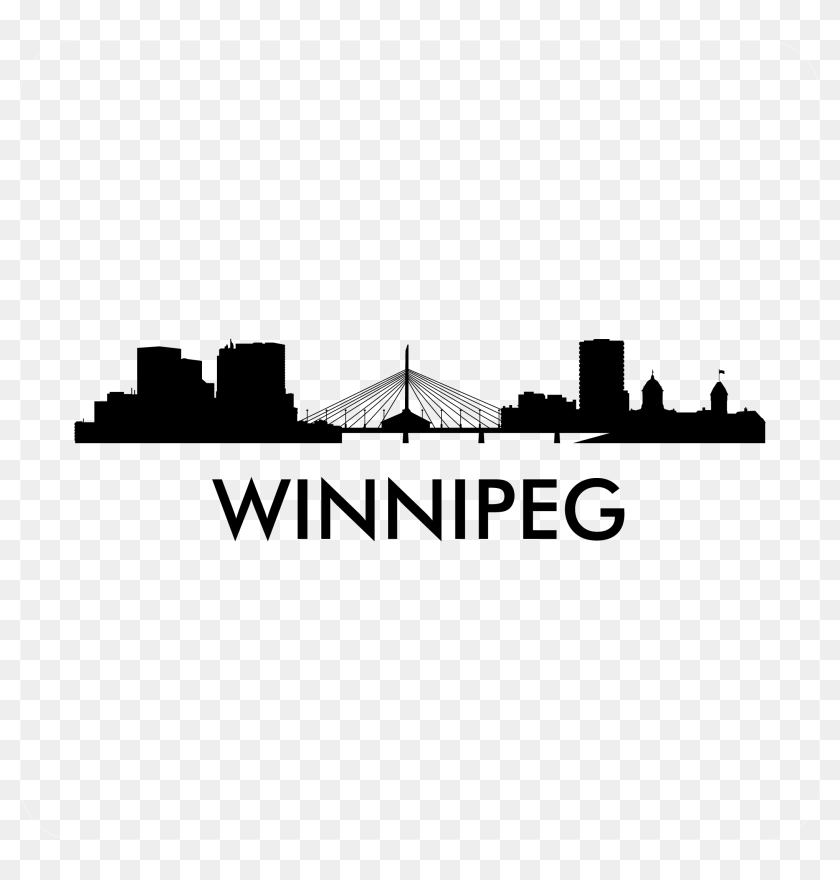 Winnipeg Skyline Decal Silhouette Winnipeg Skyline, HD Png Download