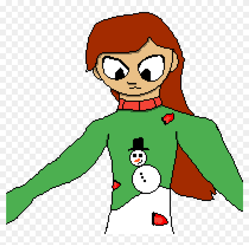 Macy's Ugly Christmas Sweater Cartoon, HD Png Download 1200x1200