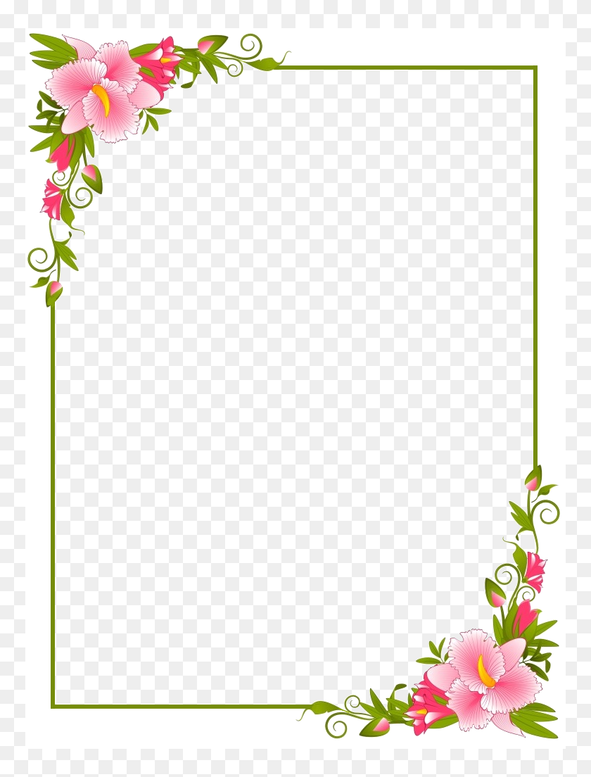 Flower Page Borders For Microsoft Word